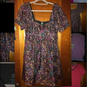 Floral Print Babydoll Dress